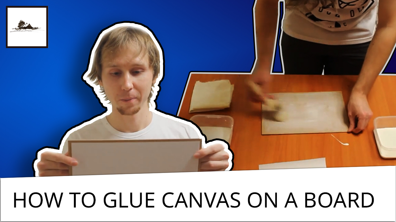 how-to-glue-canvas-on-a-board-at-home